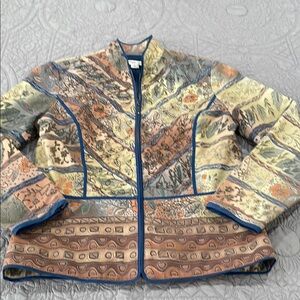 Coldwater Creek patterned jacket size 8
